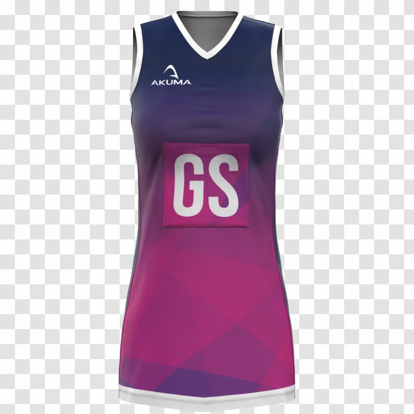 T-shirt Clothing Sleeveless Shirt Outerwear Sportswear - Purple - Netball Transparent PNG