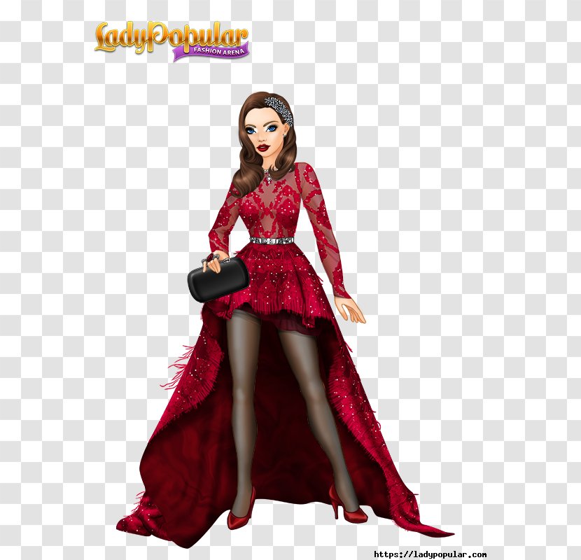 Lady Popular Fashion Dress Clothing Costume - Action Figure Transparent PNG