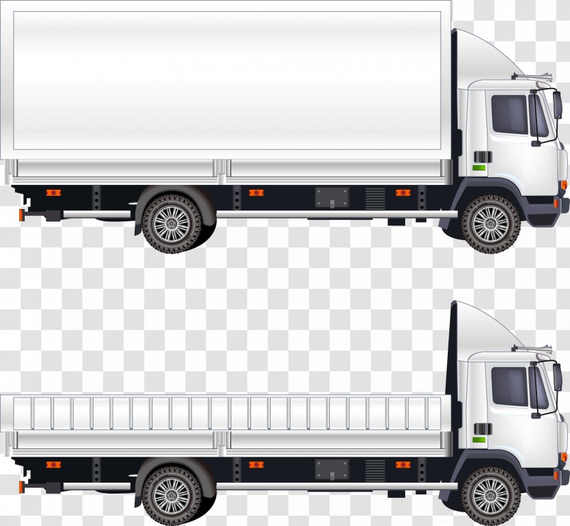Car Van Truck Transport - Vector Transparent PNG