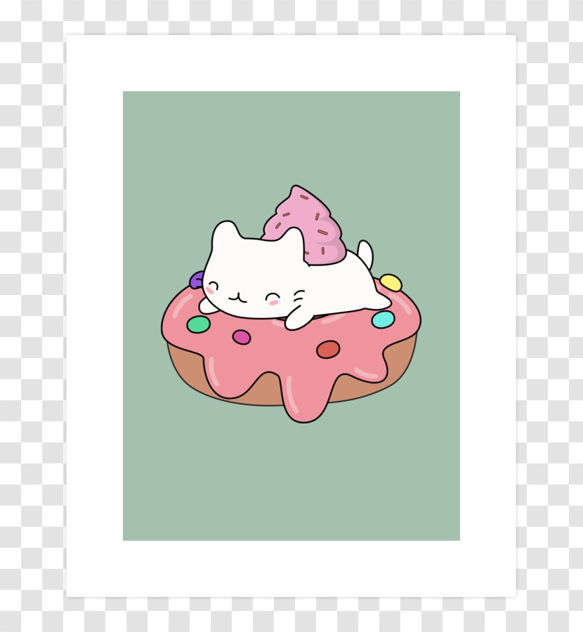 Clip Art Illustration Pink M Finger Animal - Nose - Donuts Kawaii Transparent PNG