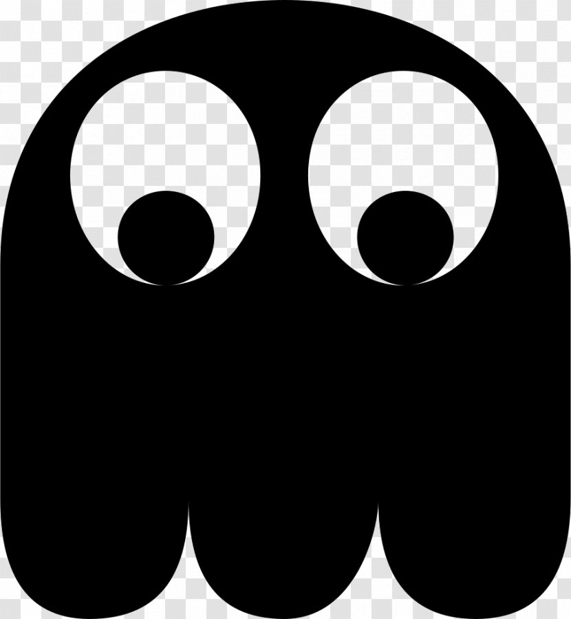 Ms. Pac-Man 2: The New Adventures Ghosts - Monochrome - Ghost Vector Transparent PNG