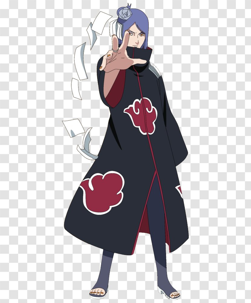 Konan Pain Sasuke Uchiha Madara Akatsuki - Watercolor - Naruto Transparent PNG
