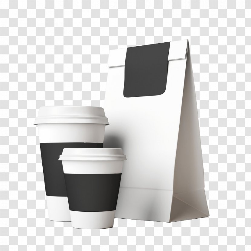 Coffee Paper Bag Cup - Industry - Takeout Transparent PNG