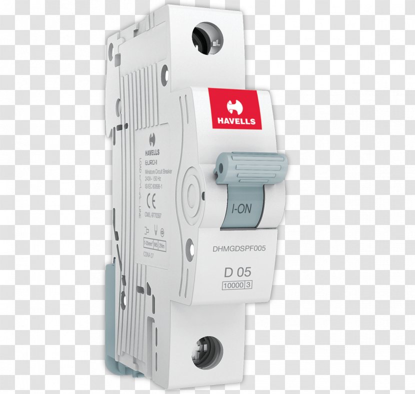 Circuit Breaker Havells India Electrical Network Distribution Board - Insulator Transparent PNG