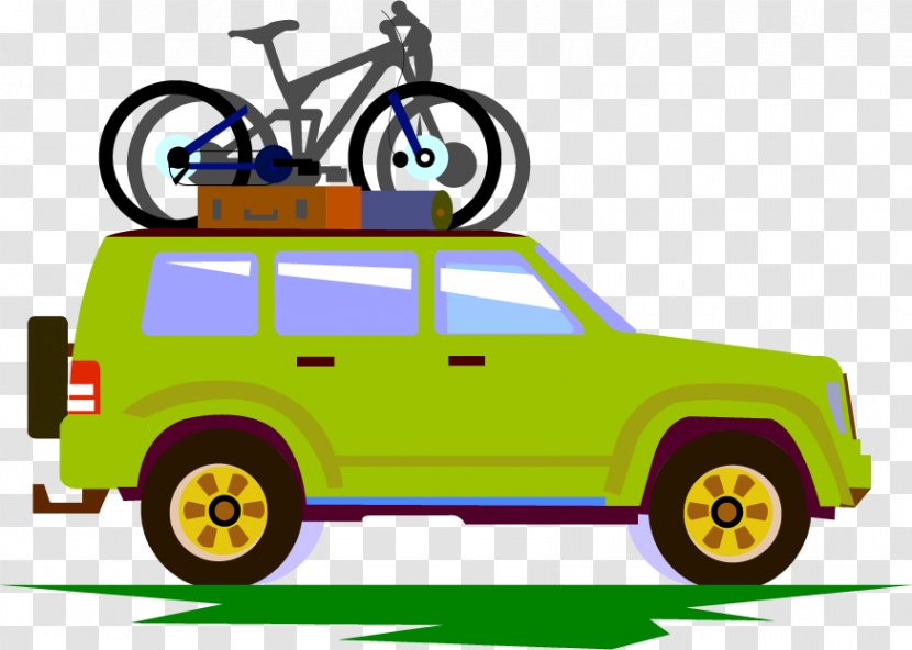 Car Bicycle Touring - Camping - SUV Bike Tours Vector Material Transparent PNG