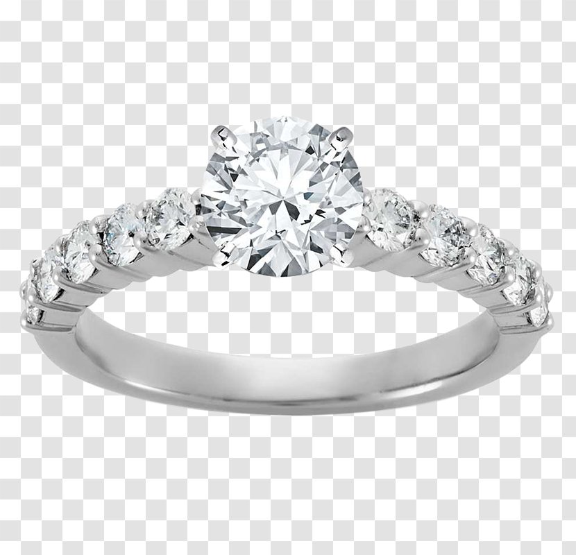 Engagement Ring Brilliant Diamond Eternity - Cut - Will You Merry Me Transparent PNG