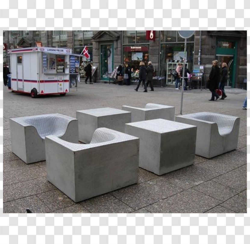 Garden Furniture Concrete Street Chair - Stool Transparent PNG