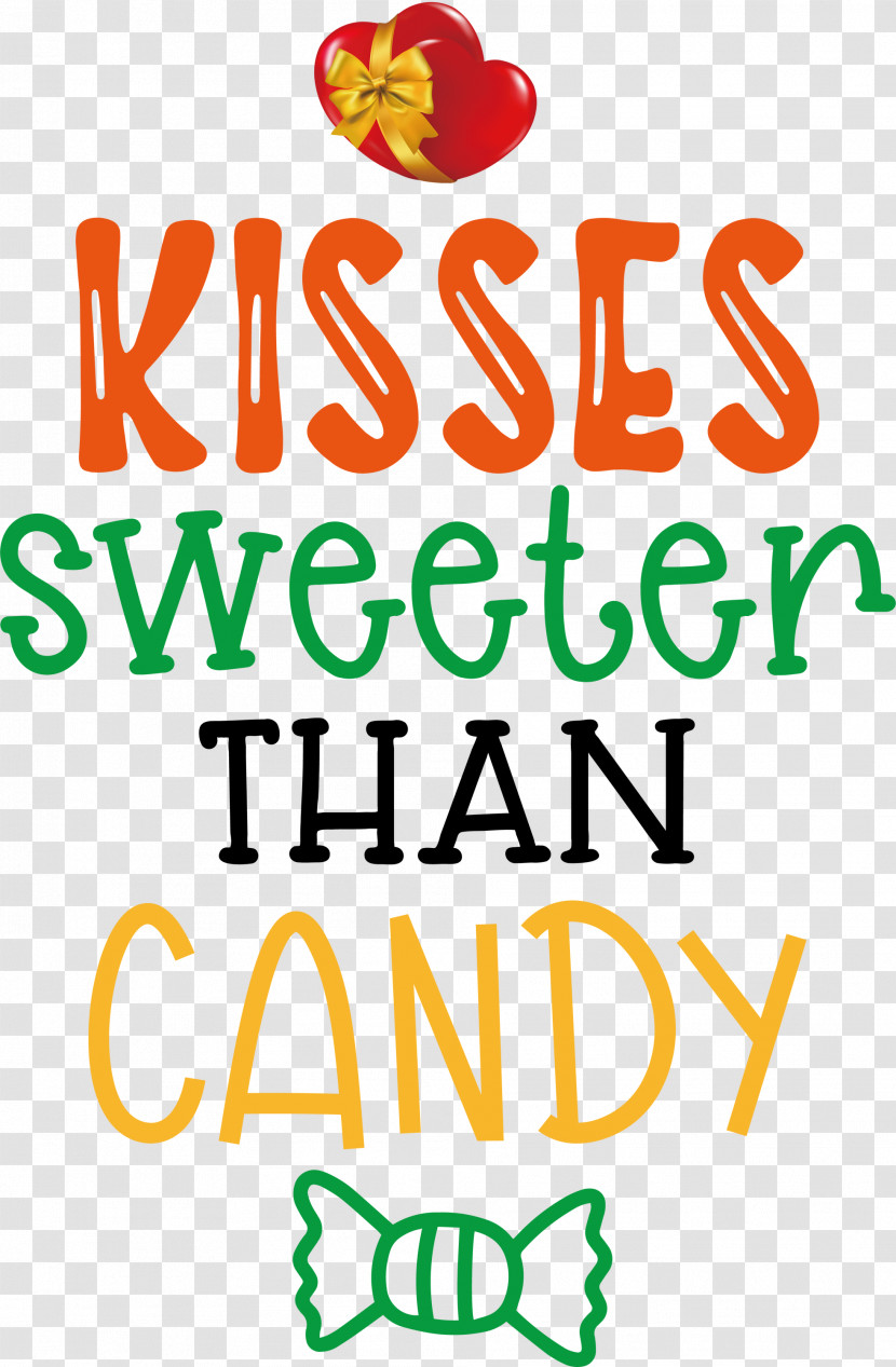 Kisses Sweeter Than Candy Valentines Day Quote Transparent PNG