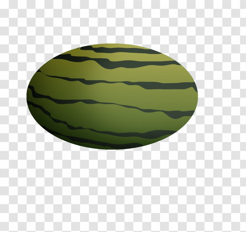 Green Melon Oval Transparent PNG