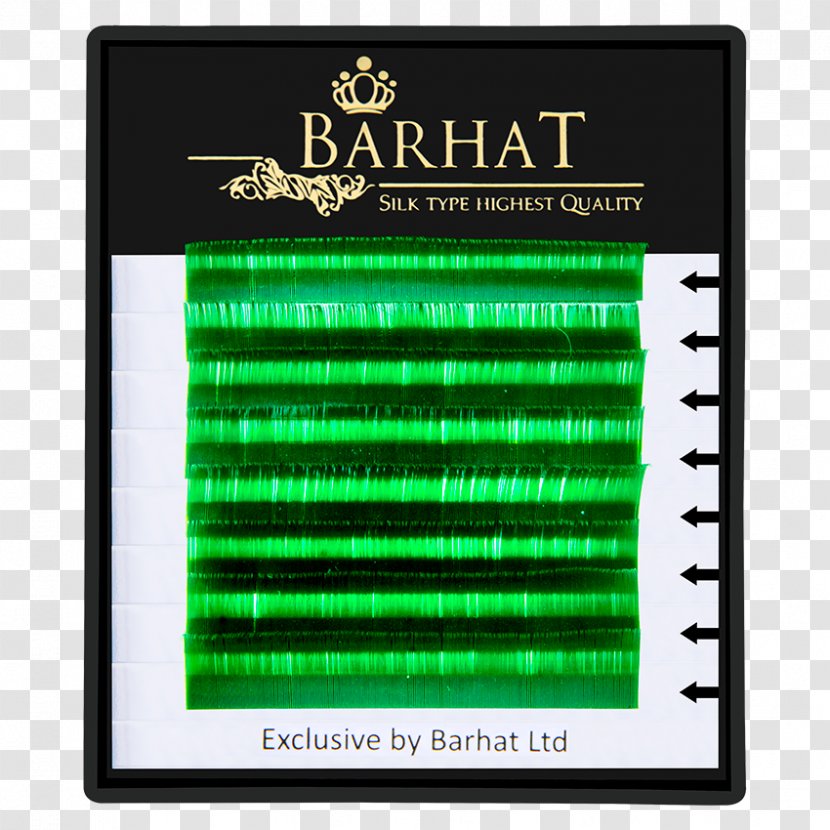 Eyelash Extensions Barhat Lashes Color Green - Price Transparent PNG