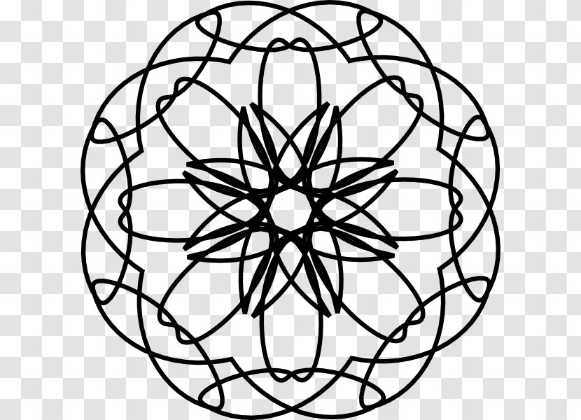 Mandala Wikimedia Commons Ornament Overlapping Circles Grid Pattern - Drawing - Vector Transparent PNG