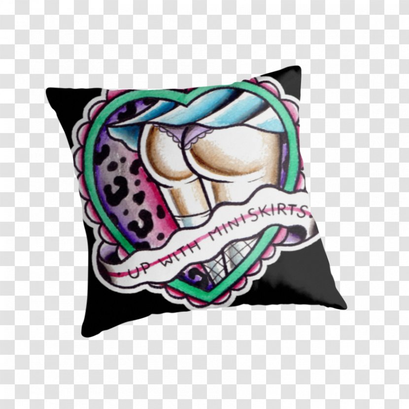 Throw Pillows Cushion T-shirt Skull Art - Pillow Transparent PNG