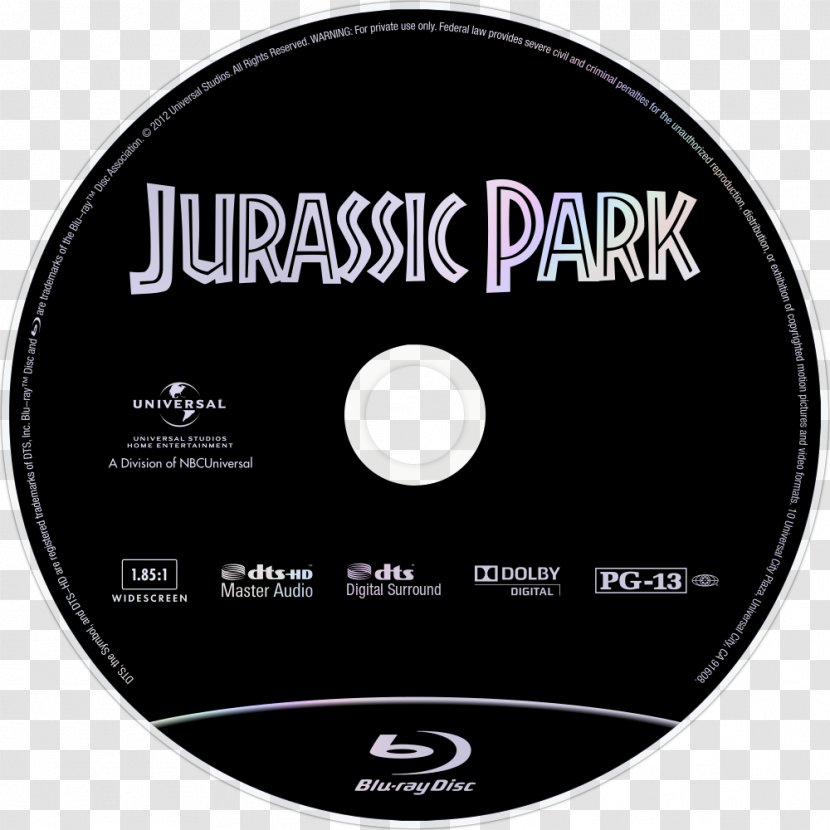 Blu-ray Disc Jurassic Park Record Label DVD La-La Land Records - Cartoon Transparent PNG