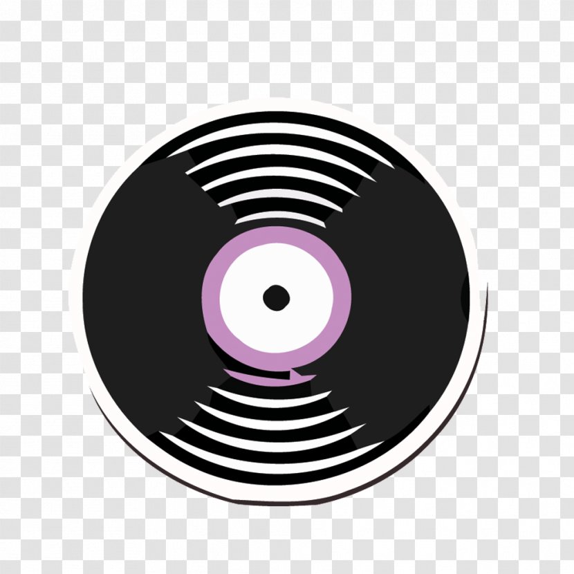 Phonograph Record Compact Disc Icon - Symbol - Vinyl CD Vector Material Transparent PNG