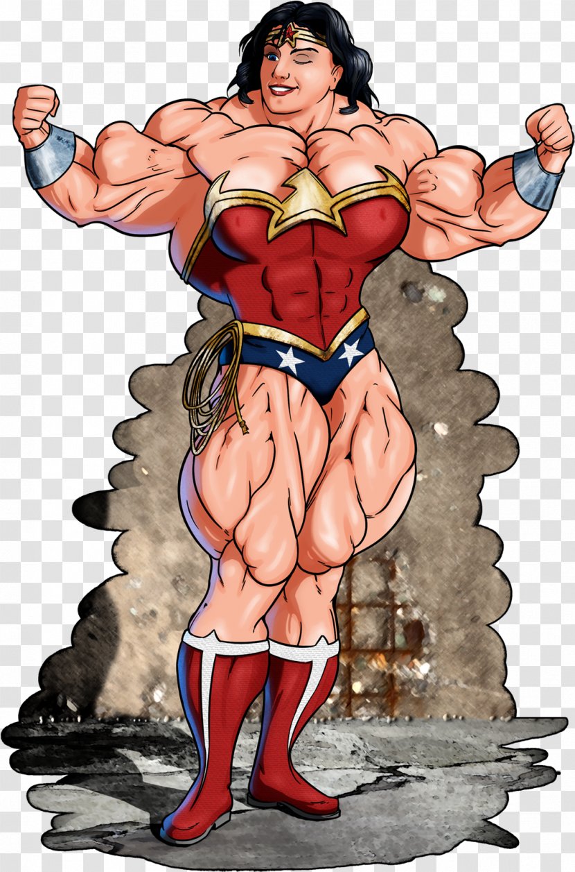 Superhero Drawing Wonder Woman Fan Art Comics - Muscle - Comic Book Transparent PNG