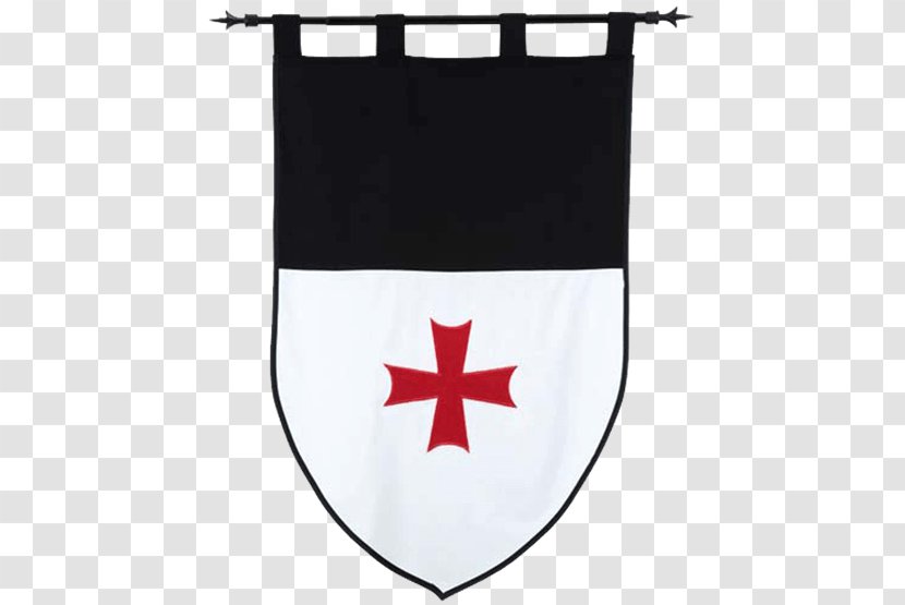 Middle Ages Crusades Banner Knights Templar Flag - English Medieval Clothing Transparent PNG