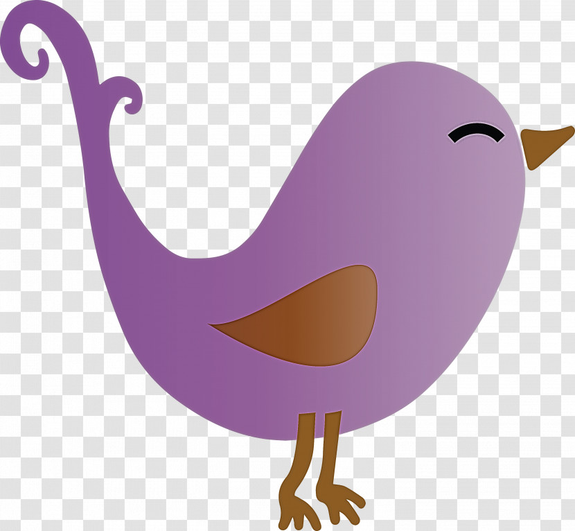 Purple Bird Beak Transparent PNG
