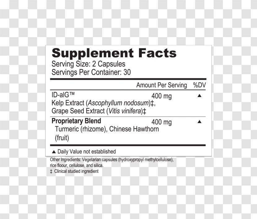 Document Vitamin K2 Health Nutrition Facts Label - Brand Transparent PNG