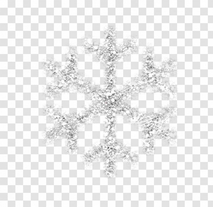 White Symmetry Snowflake Black Pattern - Creative Lines Vector Material Transparent PNG