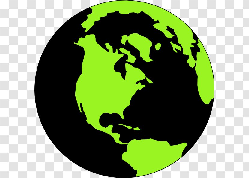 World Globe Clip Art - Earth - Green Transparent PNG