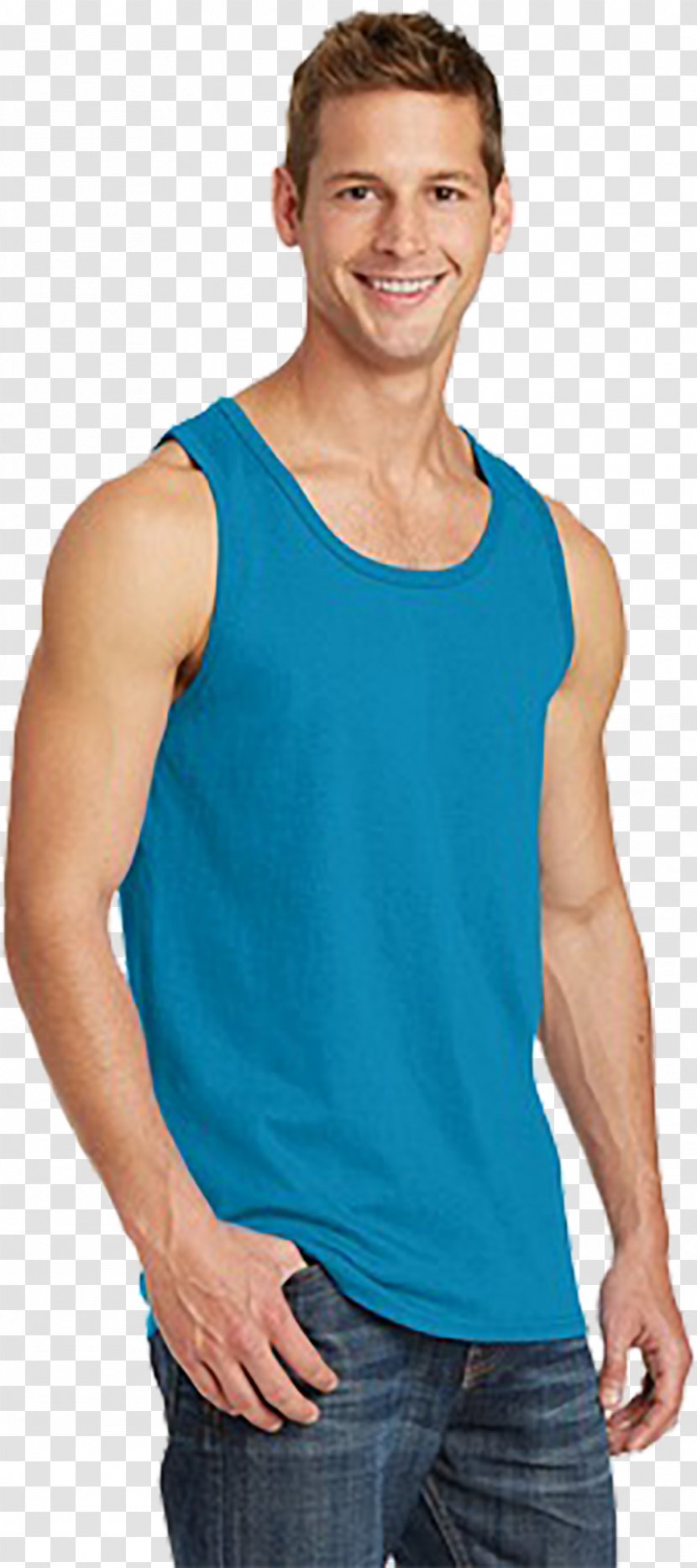 Sleeveless Shirt T-shirt Top Cotton - Joint Transparent PNG