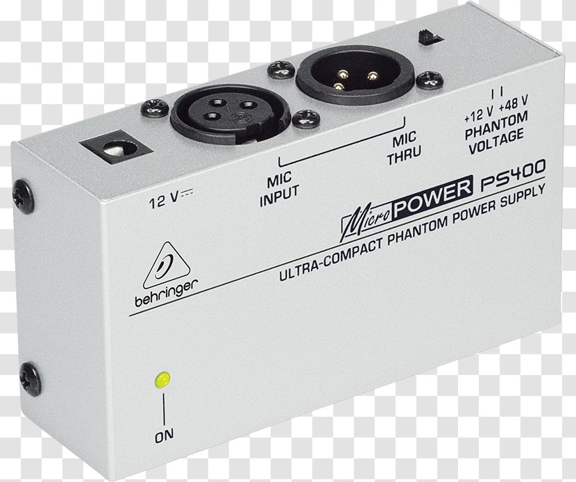 Microphone Phantom Power Converters Behringer Adapter - Frame - Preamplifier Transparent PNG