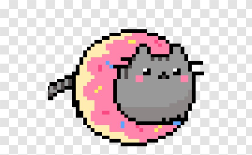 Nyan Cat Go Donuts Pusheen - Magenta Transparent PNG