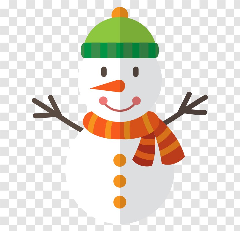 Santa Claus Christmas Day Snowman Tree Ornament - Scarf Transparent PNG