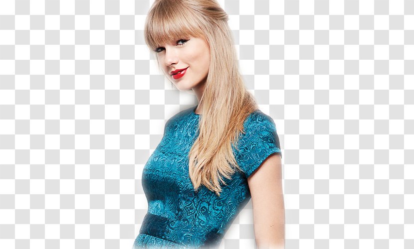 Taylor Swift Long Hair Coloring Bangs Red - Heart Transparent PNG