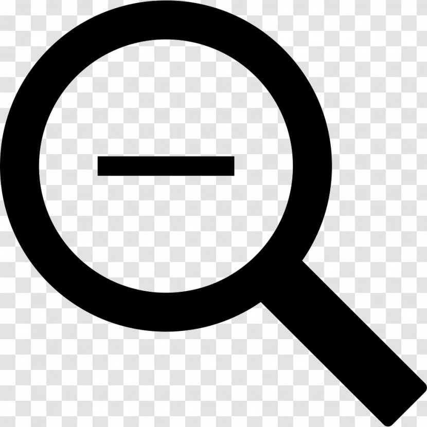 Plus And Minus Signs Magnifying Glass Subtraction - Loupe Transparent PNG