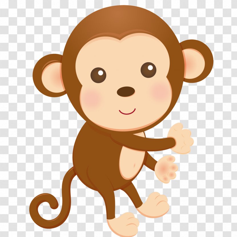 Monkey Child Animal Illustrations Drawing Clip Art - Mammal Transparent PNG