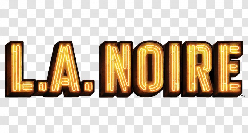 Brass L.A. Noire Logo - Gold Transparent PNG