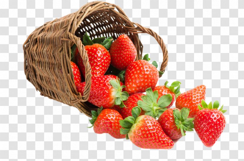Milkshake Juice Strawberry Basket - Natural Foods Transparent PNG