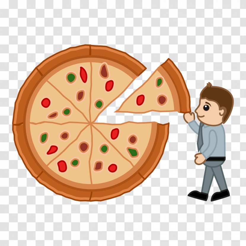Pizza Junk Food Cartoon Royalty-free - Drawing Transparent PNG