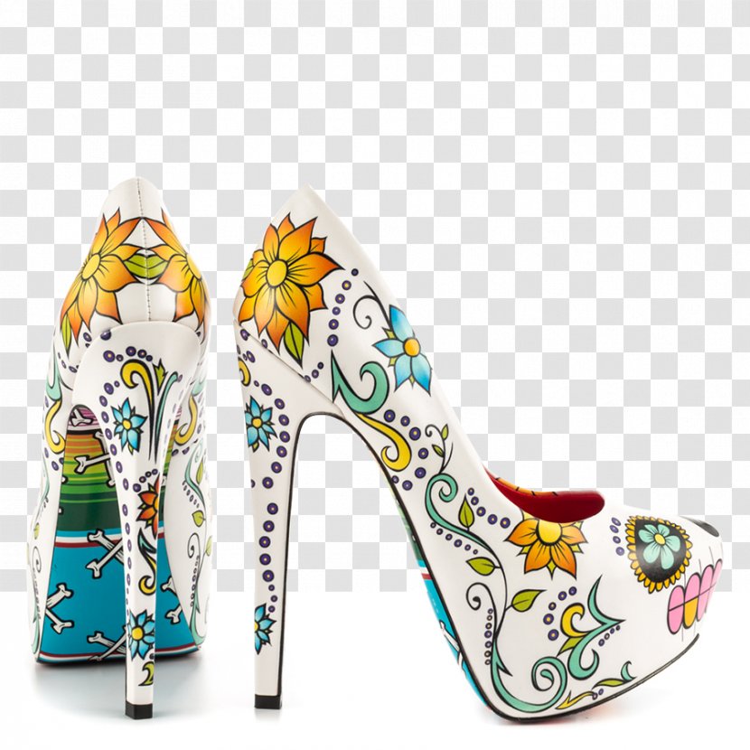 Calavera High-heeled Shoe Court Stiletto Heel - Sandal Transparent PNG