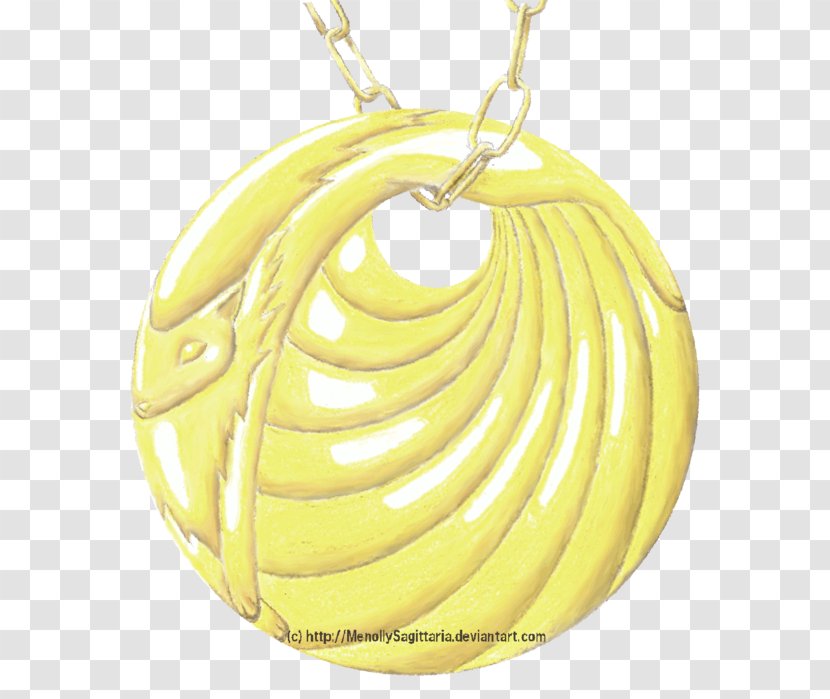 Locket Circle Spiral Fruit - Gold Transparent PNG