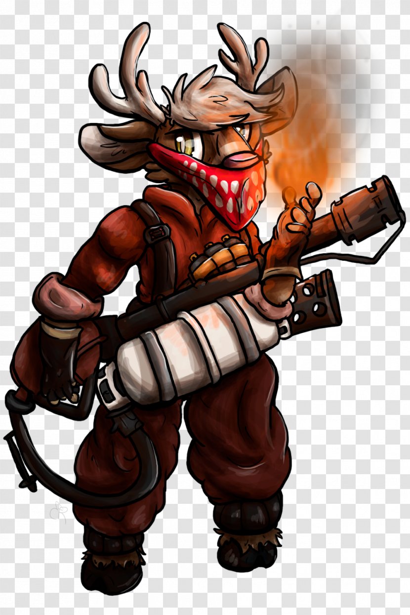 Reindeer Cartoon Weapon Mercenary Transparent PNG