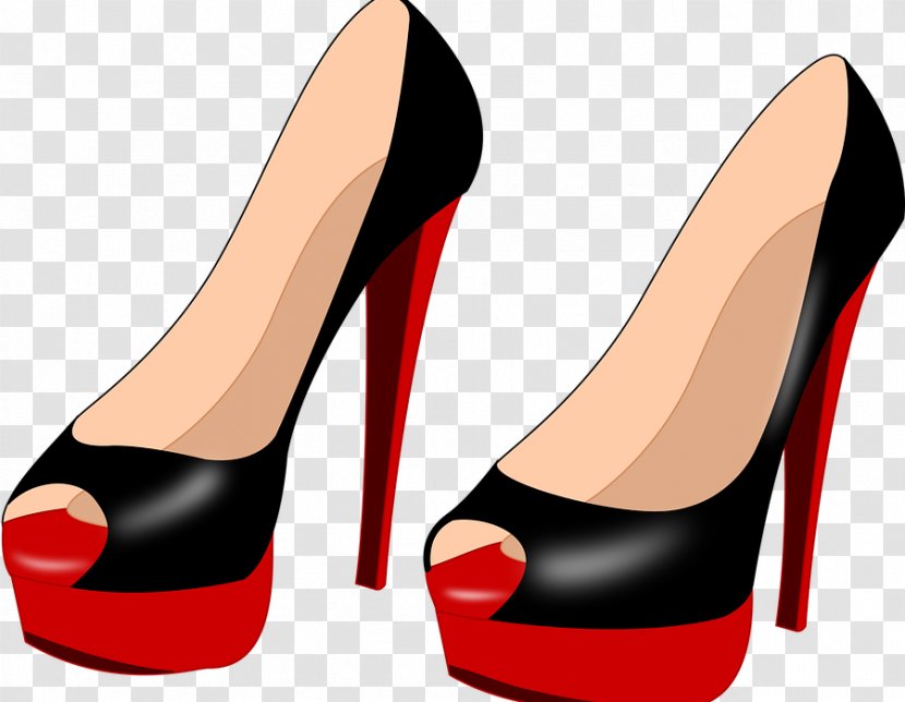 High-heeled Shoe Stiletto Heel Clip Art - Silhouette - Dress Transparent PNG