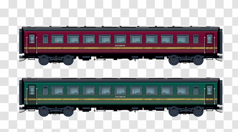 Train Passenger Car Rail Transport Railroad - Toy Transparent PNG