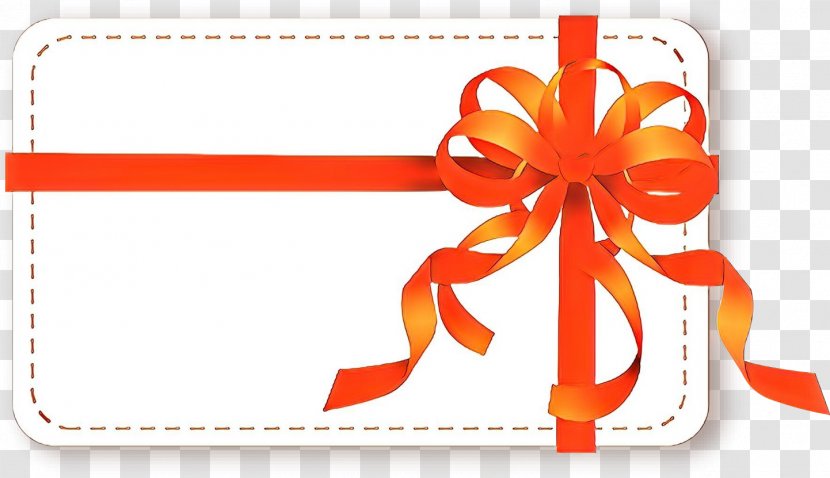 Orange - Ribbon - Gift Wrapping Transparent PNG