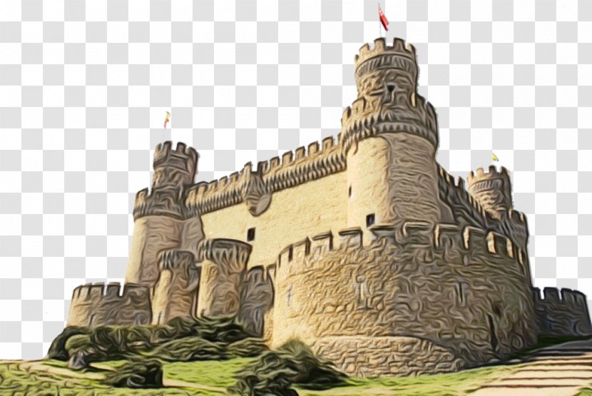 Castle Cartoon - Building - Classical Architecture Monument Transparent PNG