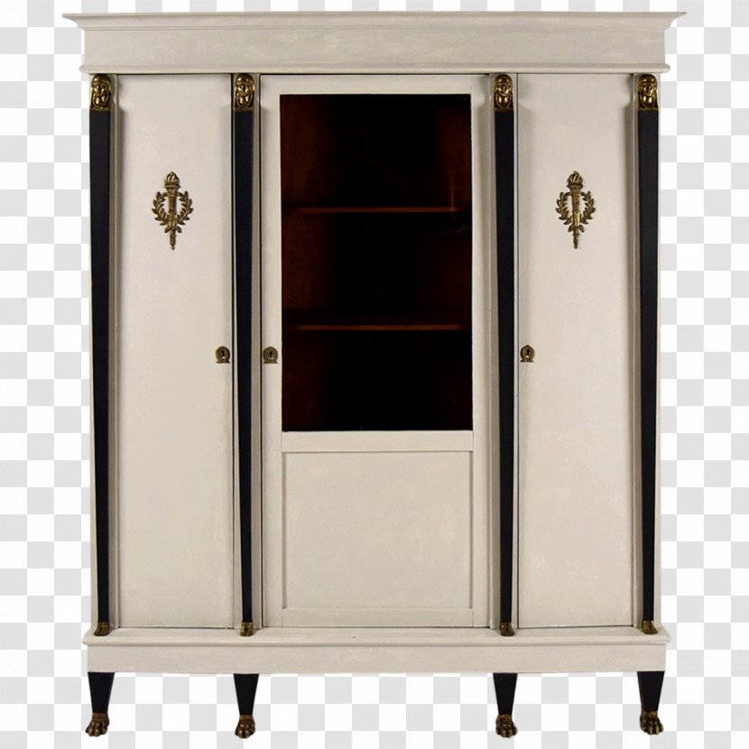 Armoires & Wardrobes Shelf First French Empire Cupboard Bookcase - Castle Antiques Design Transparent PNG