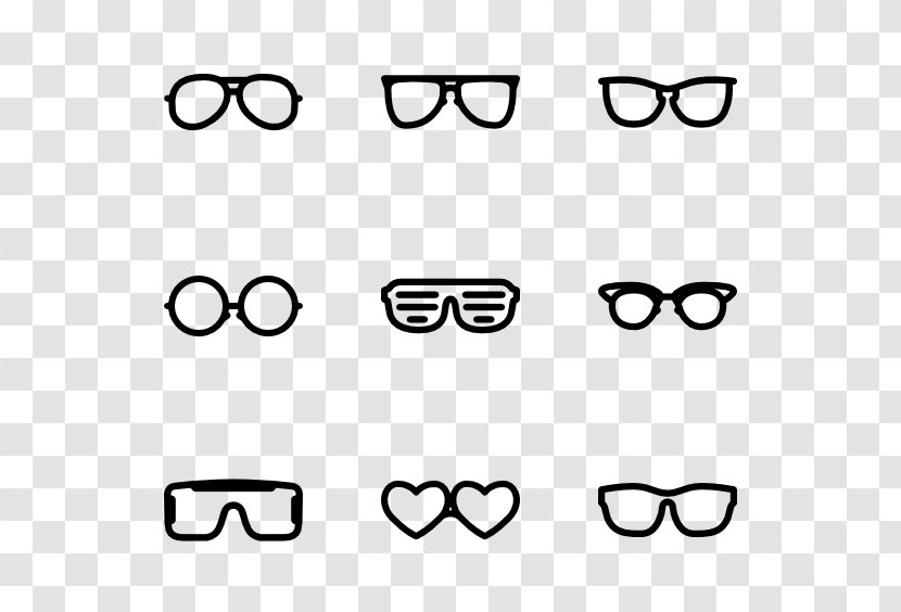Sunglasses Eyewear - Black And White - Eyeglasses Transparent PNG