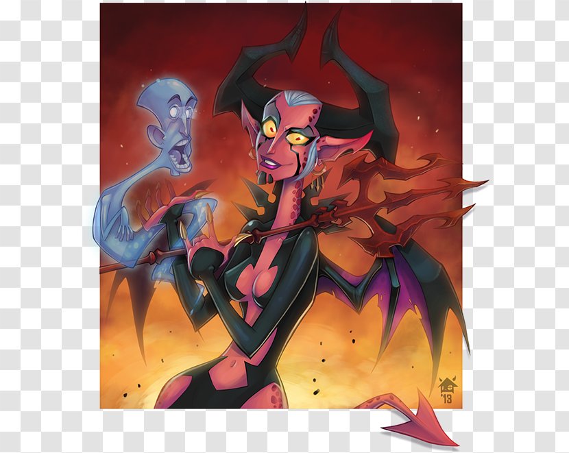 Demon Cartoon Supervillain Fiction Transparent PNG