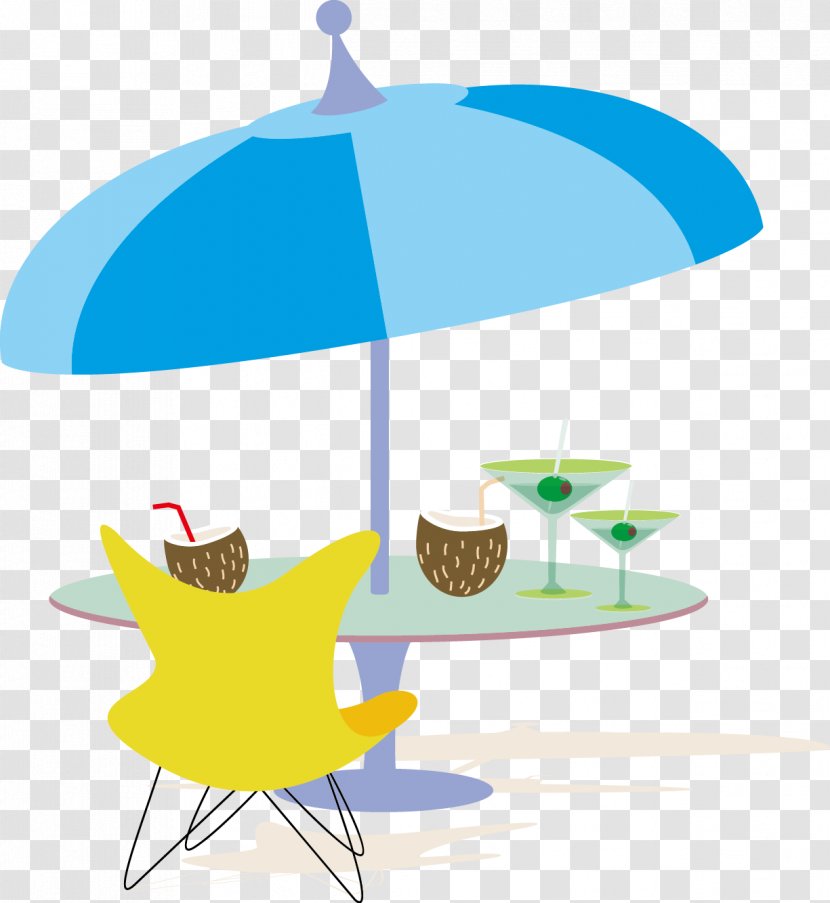 Umbrella Beach Clip Art - Auringonvarjo - Lounge Chair Transparent PNG