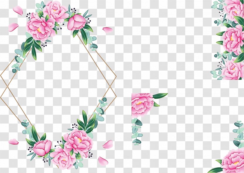 Pink Flower Cartoon - Plant - Floristry Arranging Transparent PNG