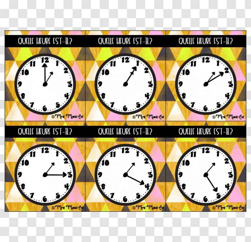 Clock Recreation Line Font - Yellow Transparent PNG
