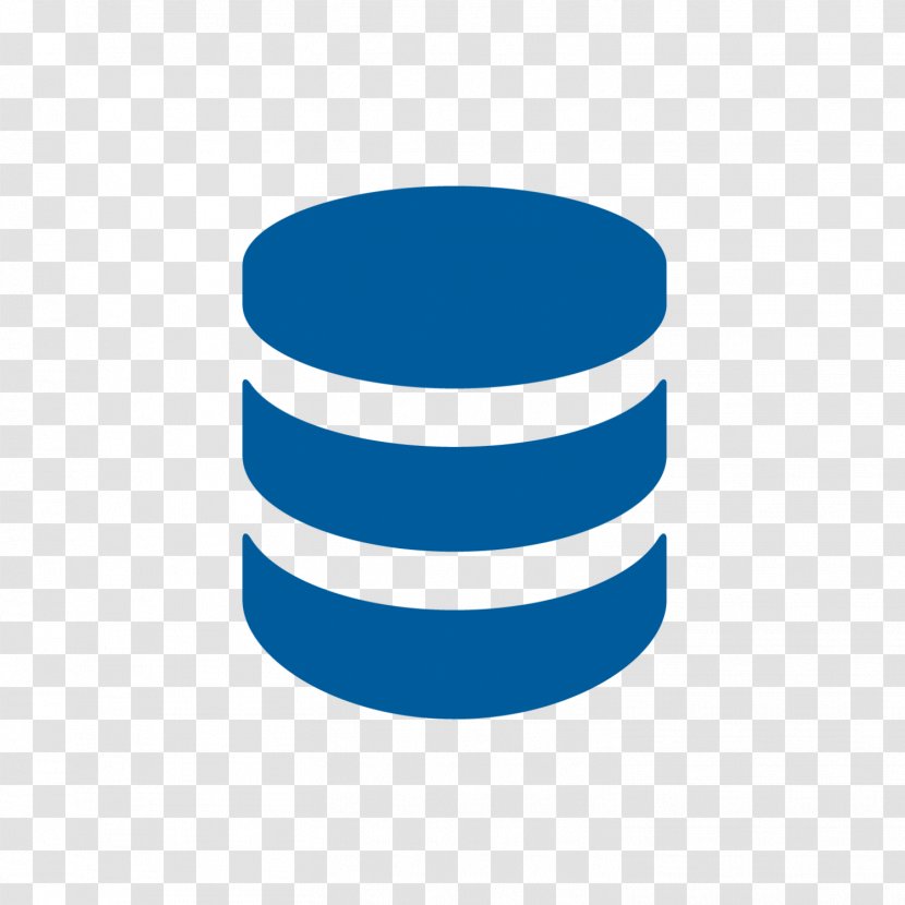 Logo Product Line Font Angle - Blue - Databases Outline Transparent PNG