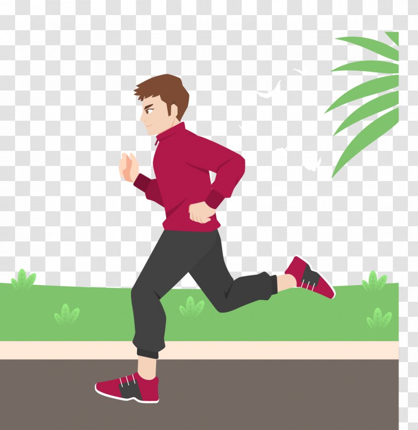 Euclidean Vector Running Download Icon - Shoe - Hand-painted Man Transparent PNG