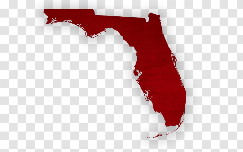 Florida Royalty-free Map Stock Photography - Red Transparent PNG